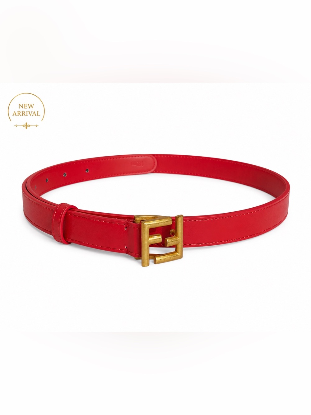 ❤️ Women’s Red Leather Logo Belt ❤️
